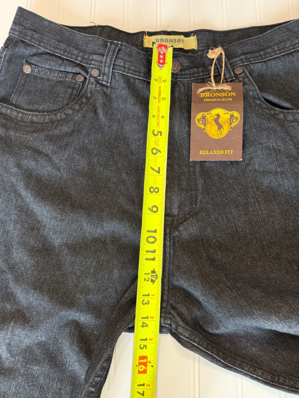 Men's Relaxed Bronson Jeans in Washed Black - Size 36x31 New - Picture 4 of 11